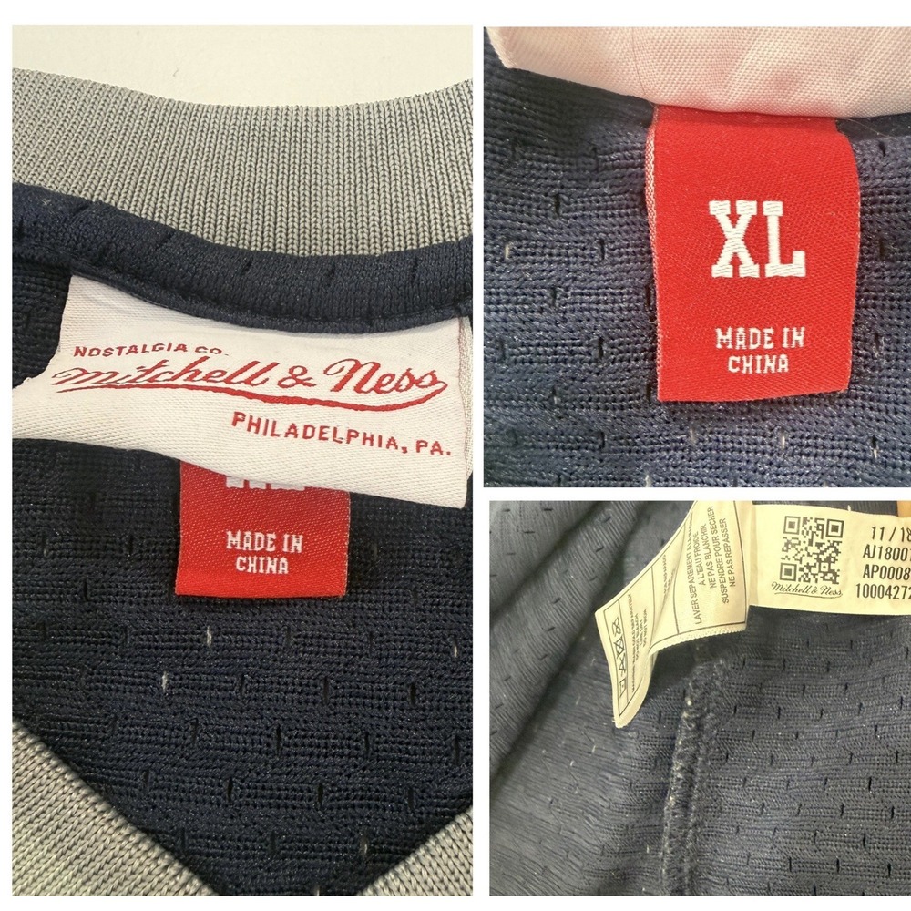 MITCHELL & NESS New York Yankees Cooperstown Collection MLB Jersey Blue XL - Picture 4 of 4